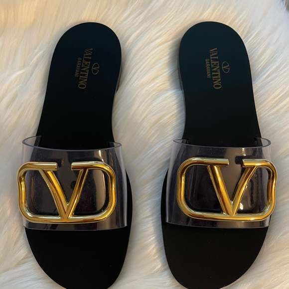 Valentino Transparent Slide Sandal - Picture 3 of 10